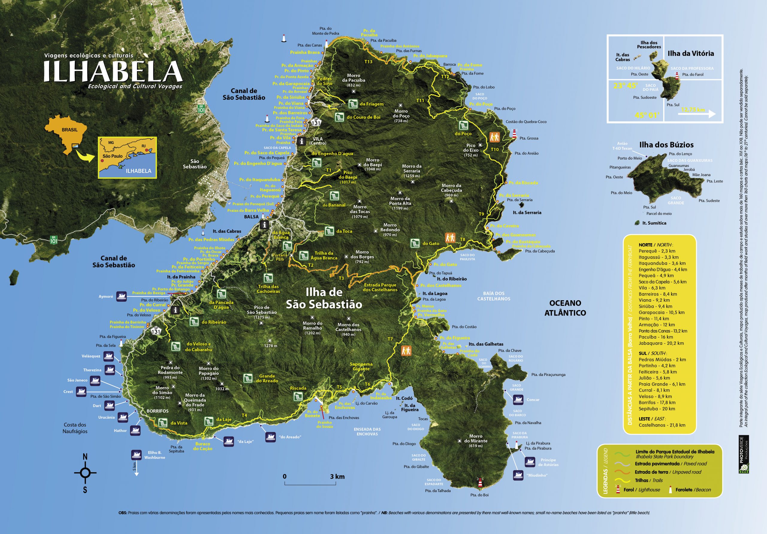 Mapa de Ilhabela